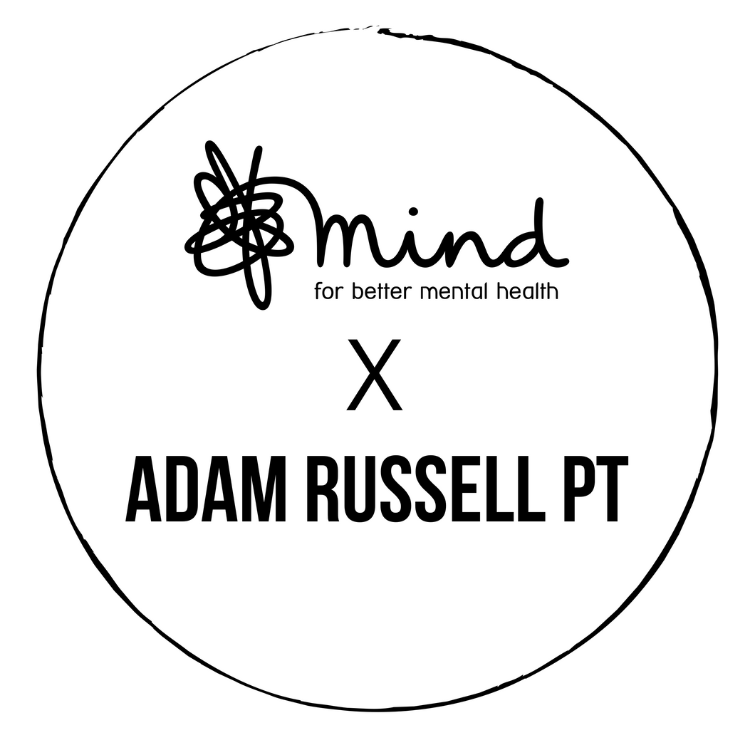 Adam Russell Personal Trainer supports mental health through fitness with Mind Charity donation at checkout.